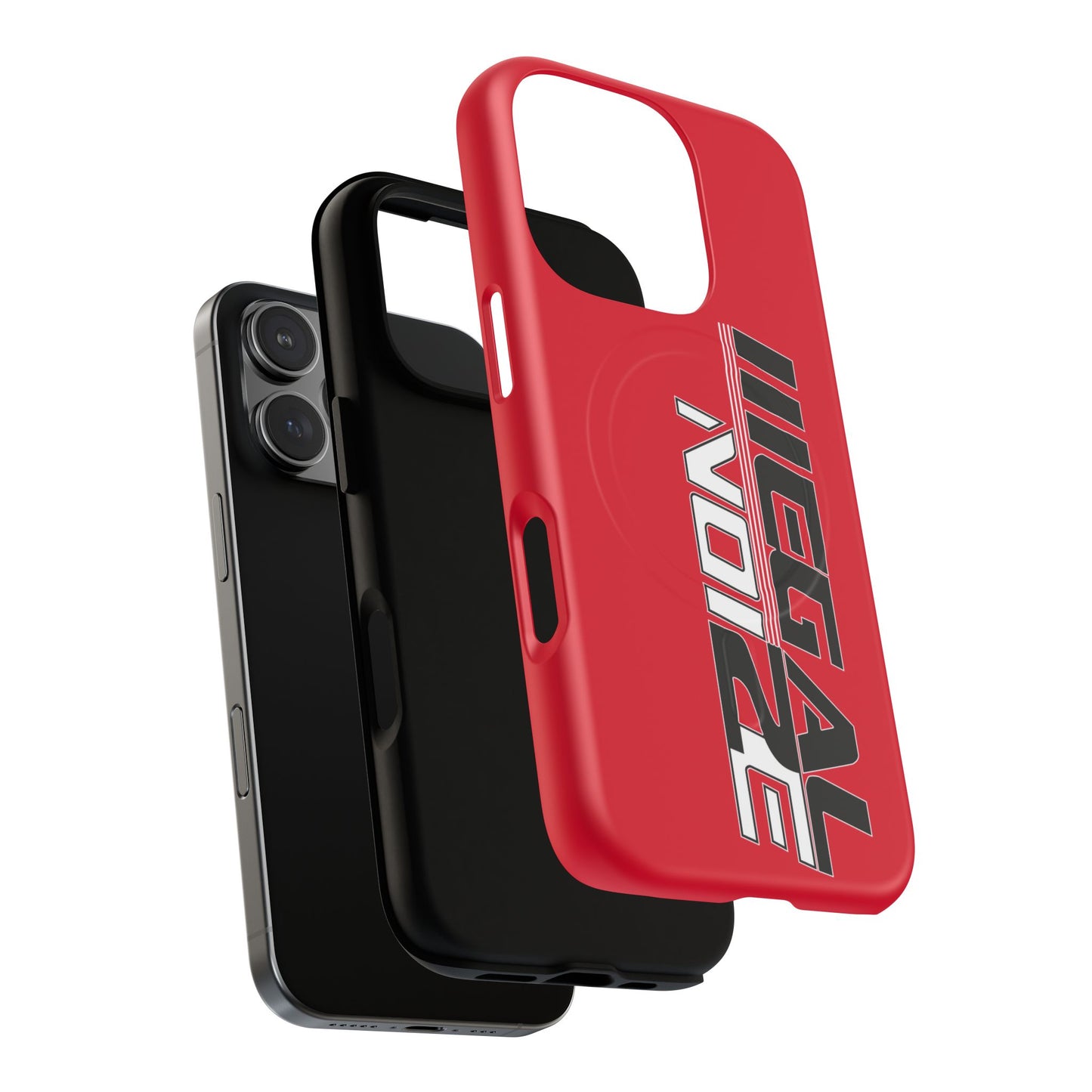 Illegal NoiZe Racing Red Tough Magnetic iPhone Case