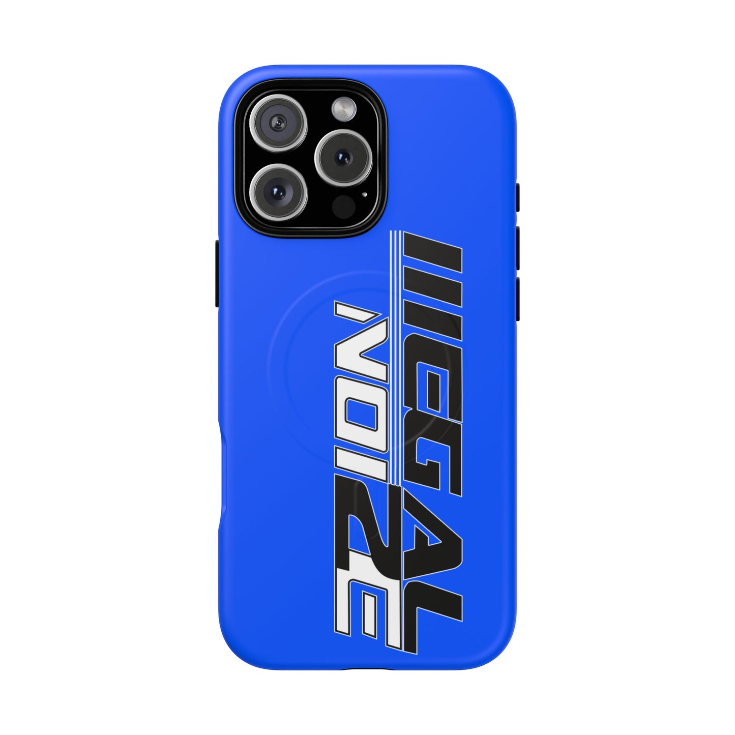 Illegal NoiZe Electric Blue Tough Magnetic iPhone Case