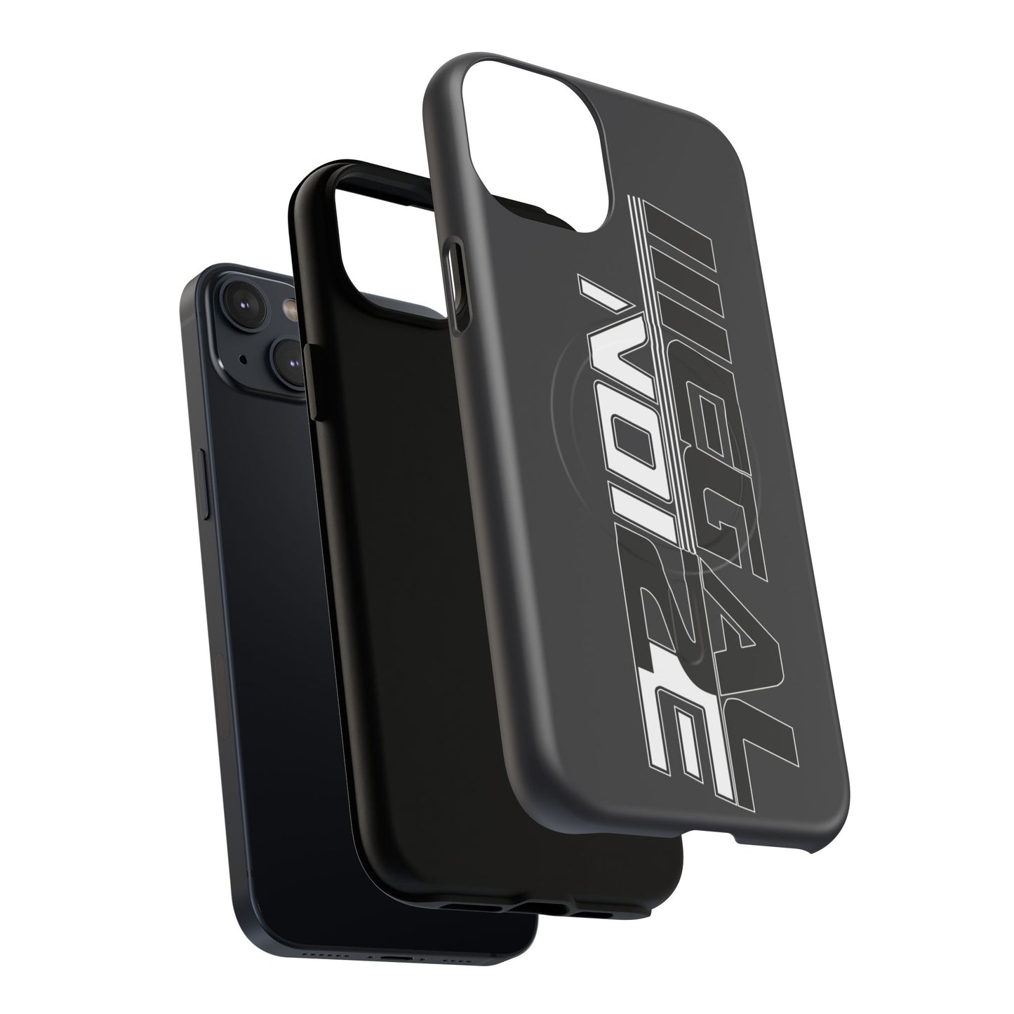 Illegal NoiZe Gunmetal Graphite Tough Magnetic iPhone Case
