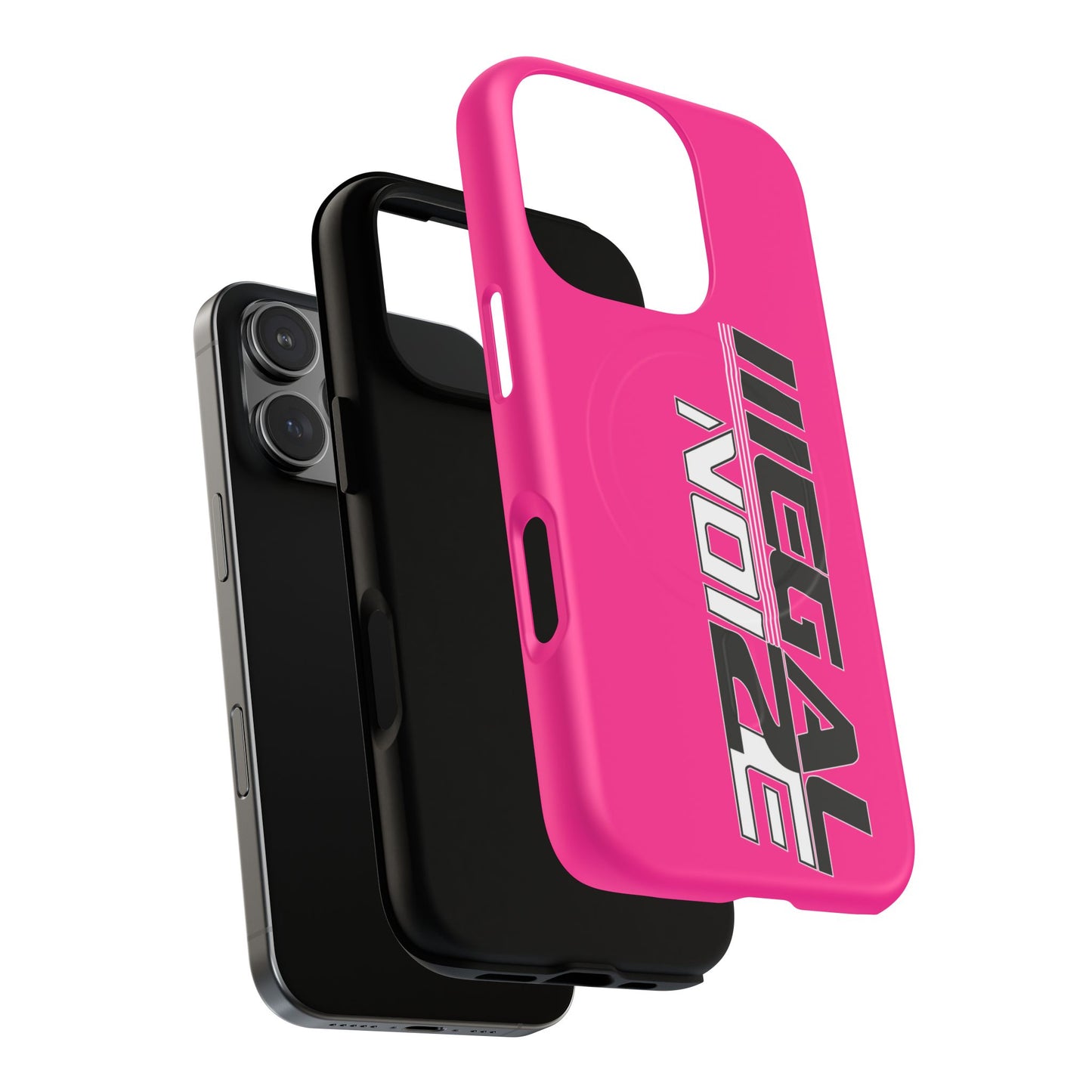 Illegal NoiZe Hot Pink Tough Magnetic iPhone Case