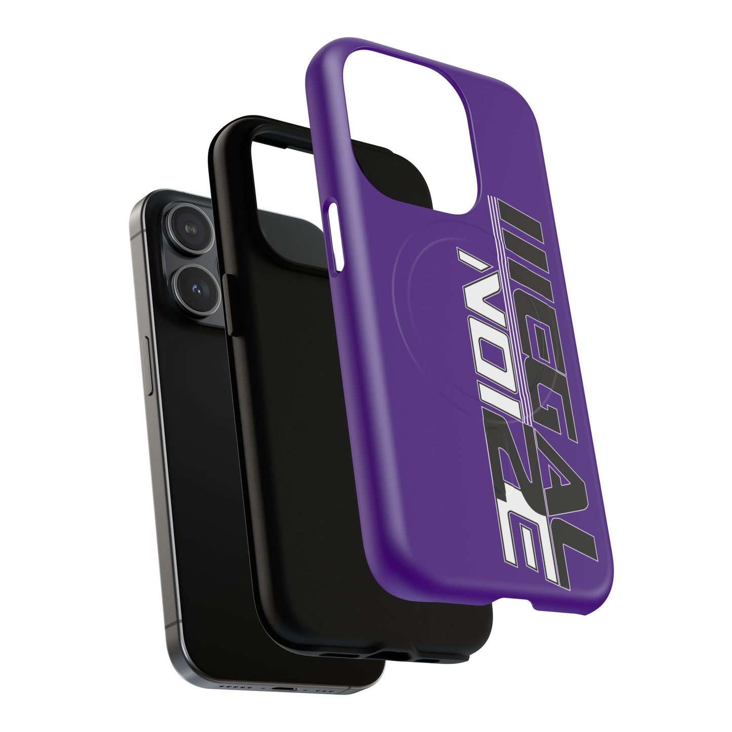 Illegal NoiZe Deep Purple Tough Magnetic iPhone Case