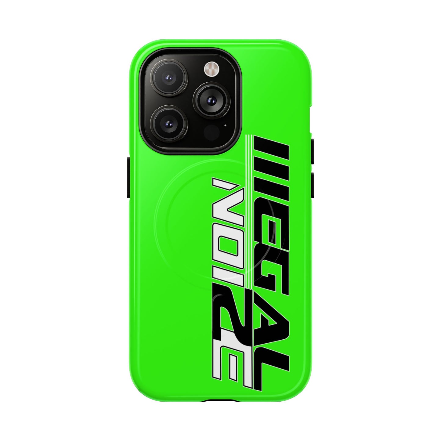 Illegal NoiZe Neon Green Tough Magnetic iPhone Case