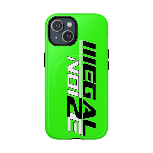 Illegal NoiZe Neon Green Tough Magnetic iPhone Case