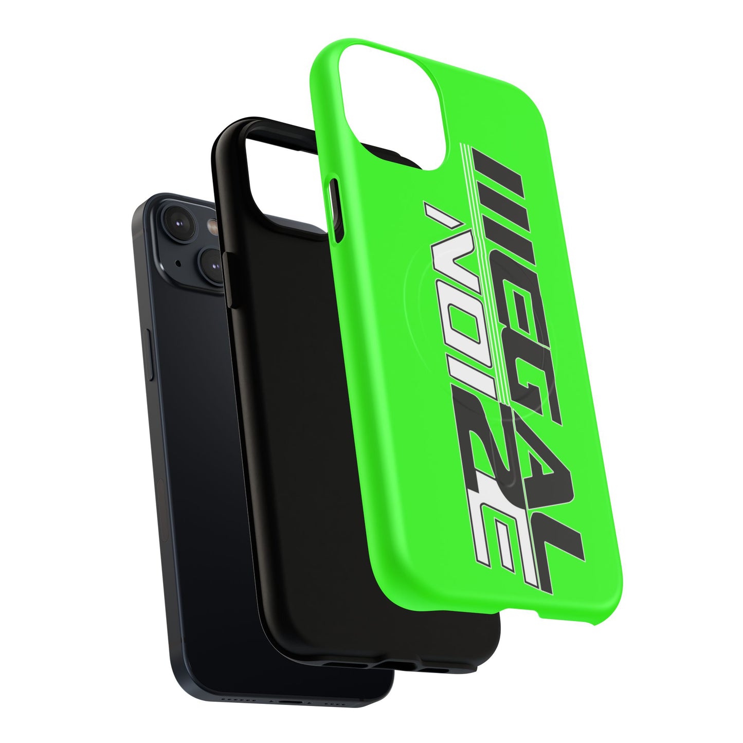 Illegal NoiZe Neon Green Tough Magnetic iPhone Case