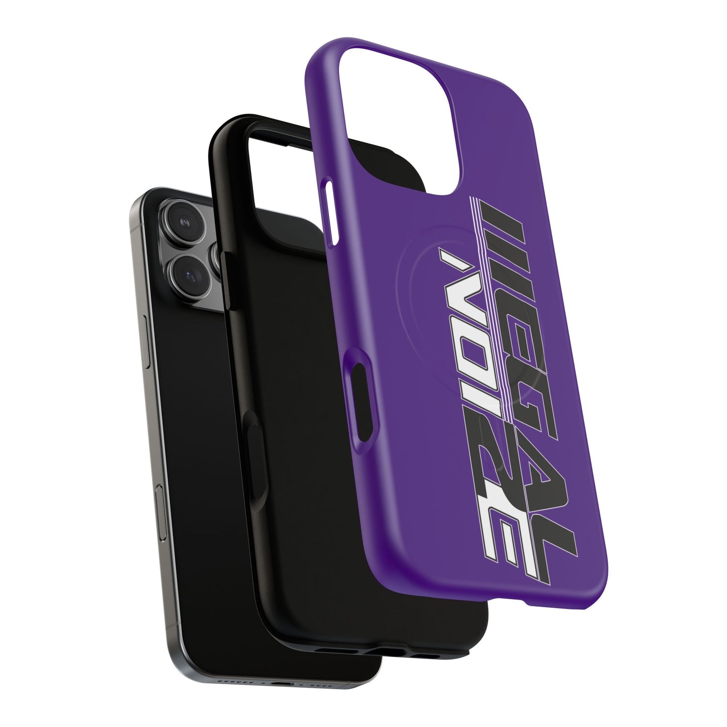 Illegal NoiZe Deep Purple Tough Magnetic iPhone Case