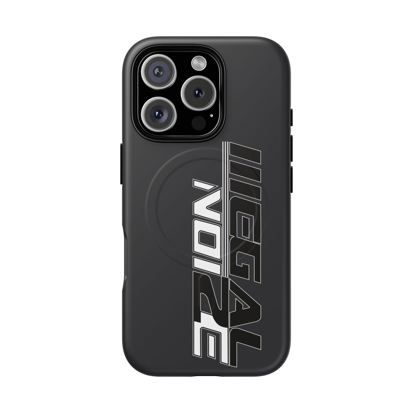 Illegal NoiZe Gunmetal Graphite Tough Magnetic iPhone Case