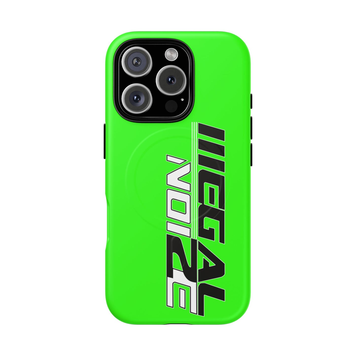 Illegal NoiZe Neon Green Tough Magnetic iPhone Case