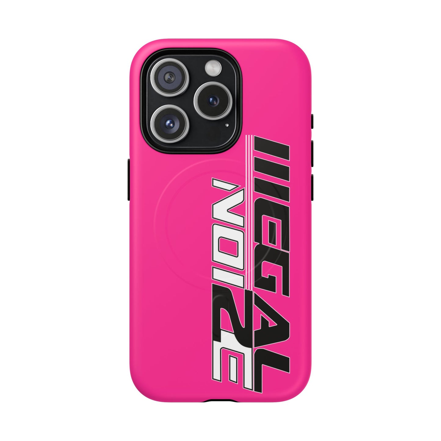 Illegal NoiZe Hot Pink Tough Magnetic iPhone Case