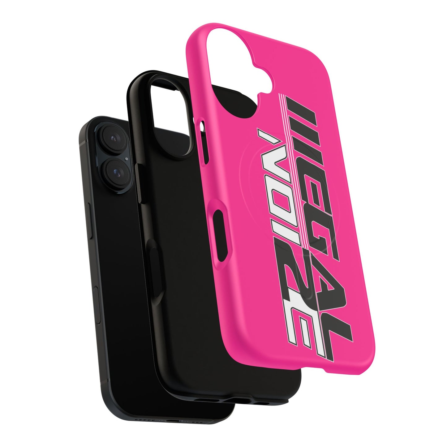 Illegal NoiZe Hot Pink Tough Magnetic iPhone Case
