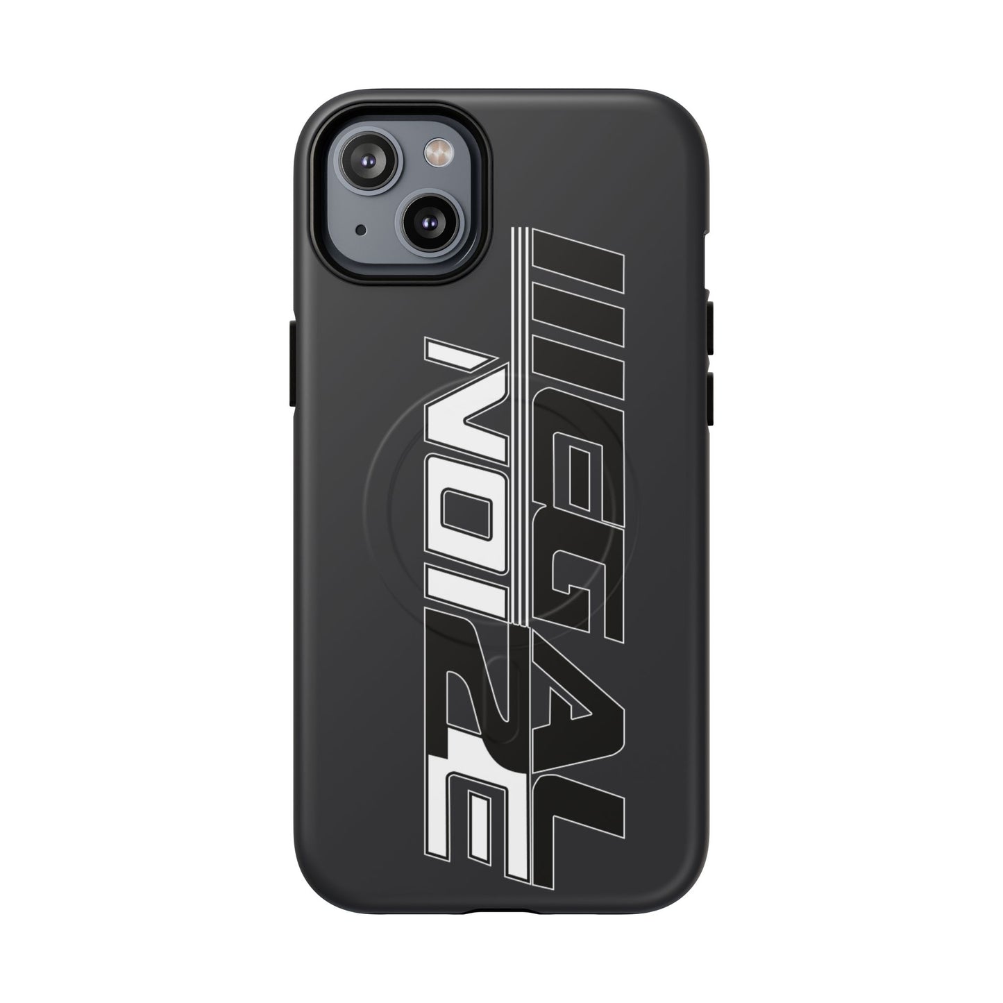 Illegal NoiZe Gunmetal Graphite Tough Magnetic iPhone Case