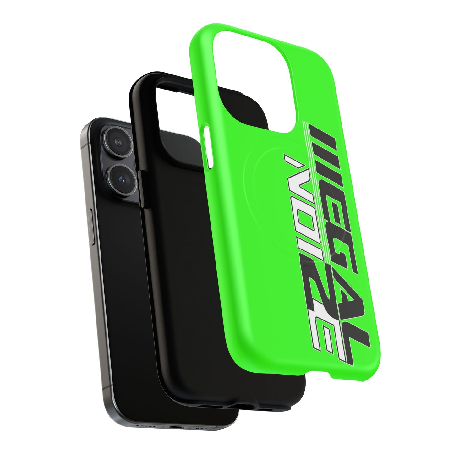 Illegal NoiZe Neon Green Tough Magnetic iPhone Case