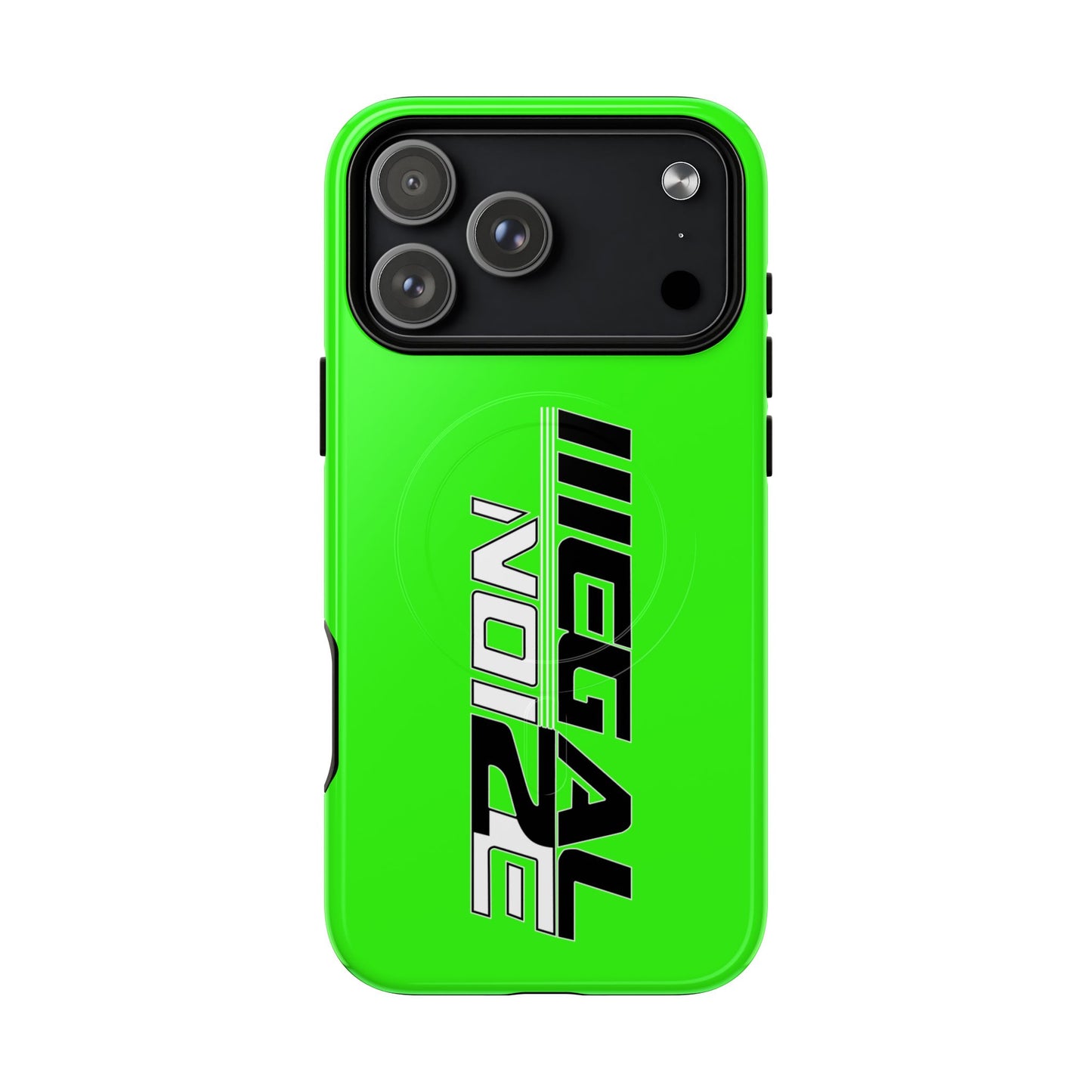 Illegal NoiZe Neon Green Tough Magnetic iPhone Case