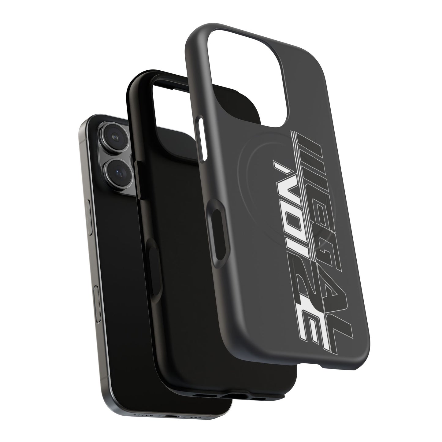 Illegal NoiZe Gunmetal Graphite Tough Magnetic iPhone Case