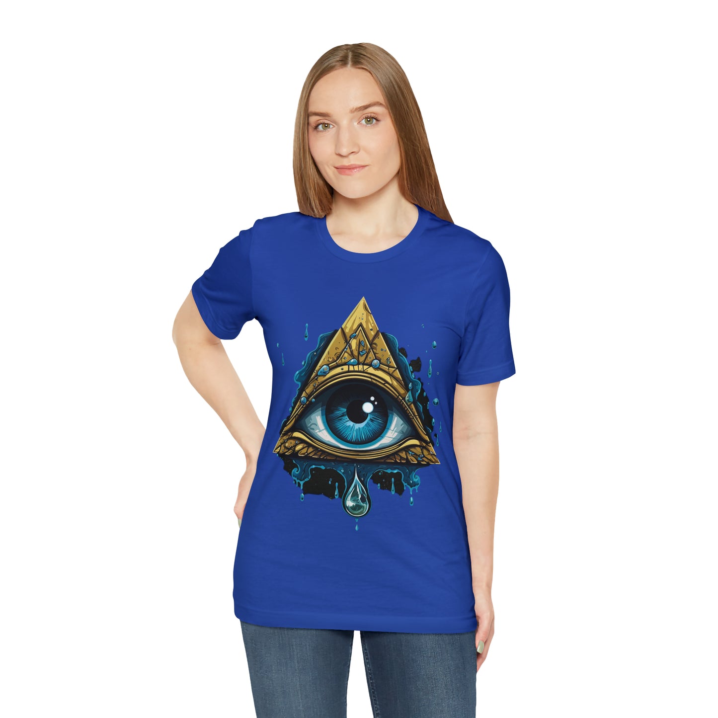 "Enigmatic Gaze" Unisex Jersey Short Sleeve Tee