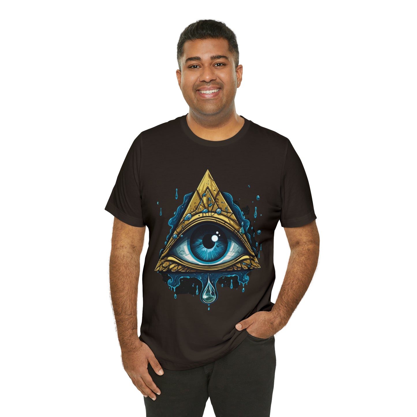 "Enigmatic Gaze" Unisex Jersey Short Sleeve Tee